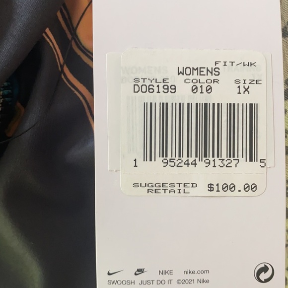 NWT Nike One Luxe Aurora Mid-Rise 7/8 Marbled Leggings Women’s SZ 1XL - Picture 6 of 8